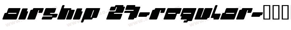 Airship 27-Regular字体转换